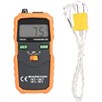 Termómetro digital- termómetro electrónico con sonda de termopar tipo K y pantalla LCD- unidad doble- función de…